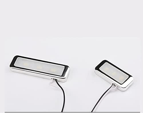 Automotive Door Handle Lights,12V 4pcs LED Interior Lights Multicolor Universal Fit for Car Interior Atmosphere Light (Orange)