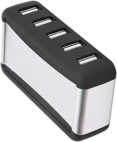 USB 7‑Port Hub Multi USB Port Expander Fast Data Transfer USB Splitter HighSpeed Extender with Power Supply 100‑240V for Laptop Desktop Computers Notebooks (US Plug)