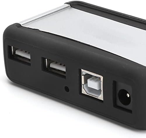 USB 7‑Port Hub Multi USB Port Expander Fast Data Transfer USB Splitter HighSpeed Extender with Power Supply 100‑240V for Laptop Desktop Computers Notebooks (US Plug)