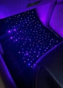 Starlinkmats LED Car Floor Mats - Black Automotive Carpet with App Control, Waterproof & Washable, Creates a Romantic Atmosphere for Dates