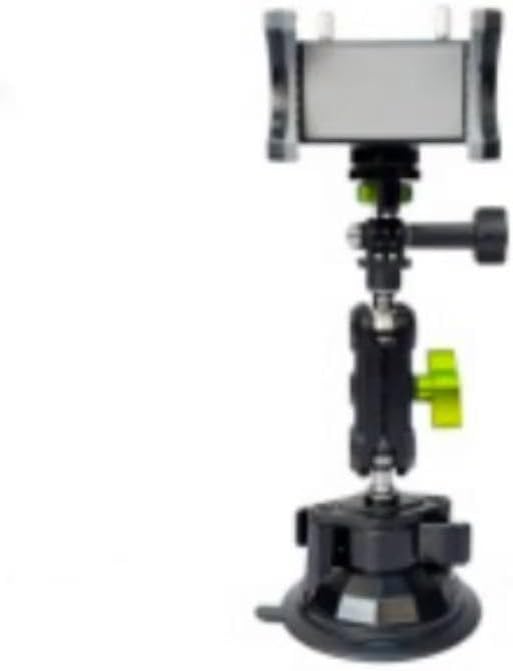 Heavy Duty Truck Phone Mount, Aluminum 360° Rotating Anti-shake Suction Cup Phone Mount, 14.5" Long Arm Metal Windshield Phone Holder for Car Truck Semi, Fits Thick Cases F-150 Silverado RAM Kenworth
