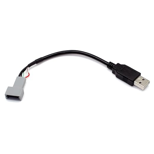 Aftermarket Android Car Radio Stereo 4 Pin Original USB Cable Adapter Cord USB to Female Plug Connector Compatible for KIA Hyundai Tucson Elantra Mistra
