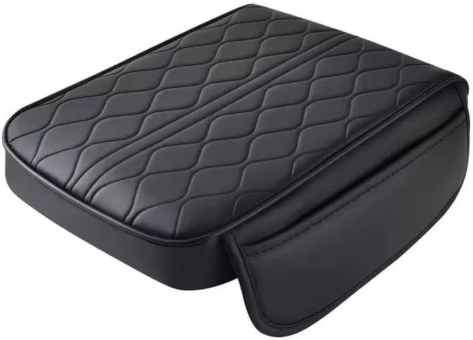1 Pack Car Center Console Cover Custom Fit for 2024 2025 Lexus GX550 550h, Leather Memory Foam Armrest Cushion Protector, Anti-Scratch Durable Armrest Pad,Black