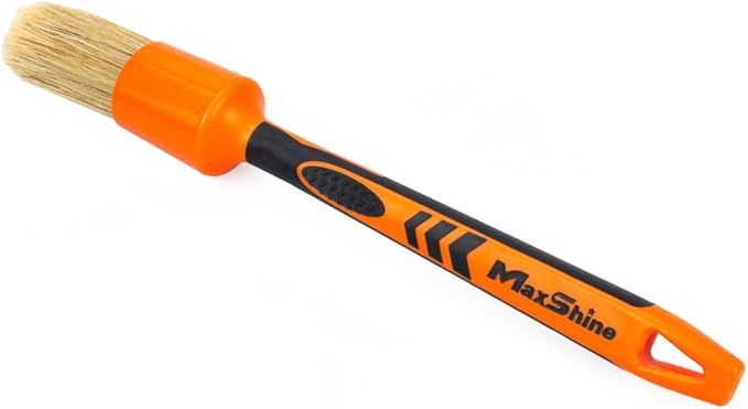 Maxshine Large #14 Universal Detailing Brush – Classic Boar’s Hair Bristles, Soft & Durable – Professional Brush for Interior, Exterior, Leather Seats, Engine Bay & Wheels