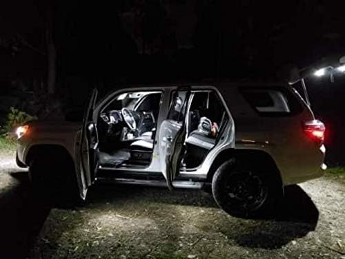 iBrightstar Super Bright Canbus LED Bulbs Package Kit Accessories Replacement for Toyota 4Runner 2006-2021 Interior Lights + License Plate Lights + Cargo Lights + Back Up Reverse Lights, Xenon White