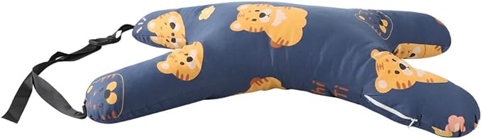 X-Shaped Car Travel Pillow for Cars Seat Kids Adults Head and Body Support Pillow Cartoon Neck Pillows Soft Long-Distance Travel Car Sleeping Seat Belt Pillows Breathable Cars Aircraft Travel Cushion