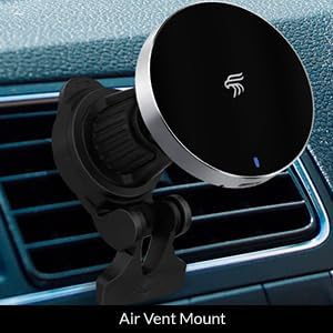 Magsafe Car Mount Charger | Magnetic Phone Charger for Car | 3 Mounts | Max Stability | 360° Rotation | Compatible with Magsafe Phone Case | Fits iPhone 16/15/14/13/12