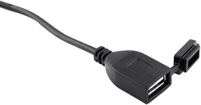 Ultra Compact USB Direct Hardwire Adapter Kit, Waterproof Power Cord Supply Port Car Hard Wire Charger Charging Cable Socket Step Down Converter Outlet for Motorcycle Smart Phone GPS Dash Camera
