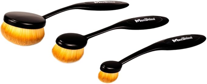 Maxshine 3-Piece Detailing Brush Set | Large, Medium, Small Sizes, Ultra-Soft Bristles, Ergonomic Handles | Multi-Purpose Car Cleaning, Chemical Resistant, Easy to Clean