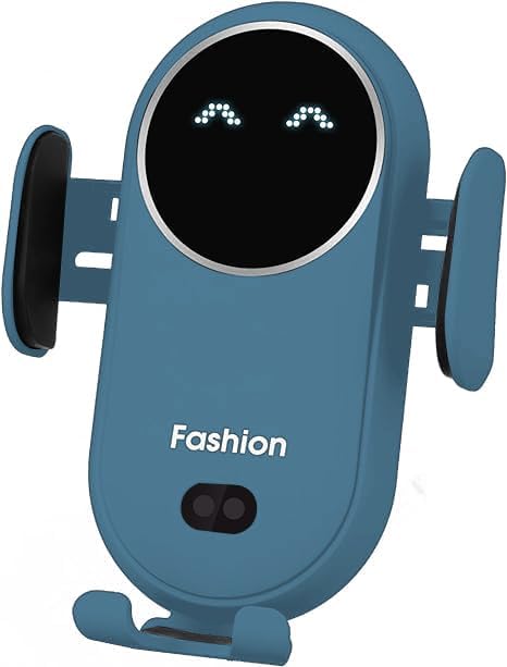Wireless Car Charger, Phone Mount for Car Wireless Charger Smart Sensor Air Vent, Automatic Clamping Phone Holder Compatible with iPhone 14/13/12/11//XS/XR/8, Samsung S22/S21/S20/Note 20, etc Sea Blue