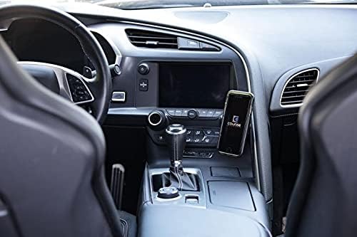 Course Motorsports DirectFit Phone Mount - Magnetic or Wireless Charging for Chevrolet Corvette 2014-19 Compatible with All Phones (Magnetic Charging Head)