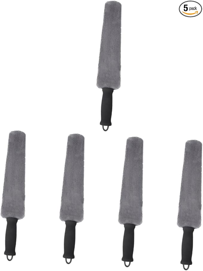 Cabilock 5pcs Car Vent Cleaner Brush Lightweight Automotive Air Conditioner Outlet Duster Tool for Detailed Cleaning Tight Spaces Soft Bristles for Car Interior Care