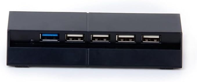 Port USB High-Speed Expander Hub for Console Includes USB Ports Compact Indicator
