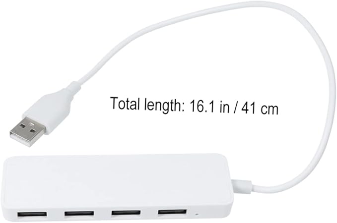 OSALADI 3pcs High- USB Hub Adapter Multi-Device USB Splitter for Laptops and Supports OTG White Play Design Compatible Car and Wall Chargers