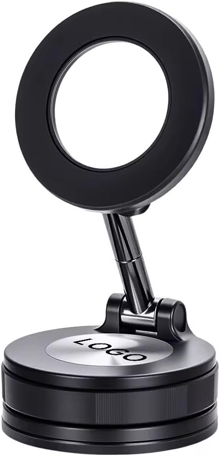 MagSafe Magnetic Car Phone Mount – Super Strong Suction Cup for Dashboard & Windshield – 360° Rotation – Secure Hold for iPhone, Samsung & All Smartphones – One-Hand Use | Fits All Cars