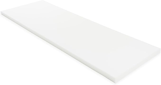 GoTo Foam 2" Height x 24" Width x 72" Length 43ILD (Firm) Upholstery Cushion Made in USA (Pack of 2)