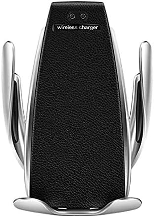 Automatic Clamping Cell Phone Mount Holder for Car Air Vent | Wireless & Fast Charging | Infrared Smart Sensors | Compatible with Qi Devices, iPhone 8/Samsung S6 or Later Models (Black, 10W)
