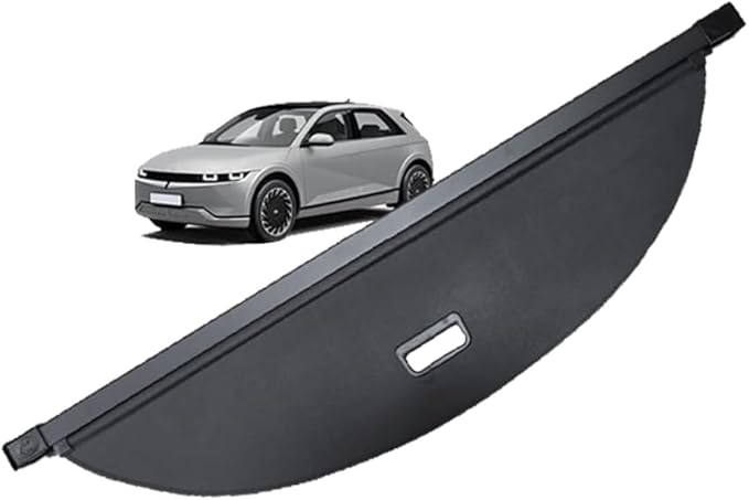 BestEvMod Retractable Trunk Cargo Cover Compatible with Hyundai Ioniq 5 2021-2026 Interior Accessories, Black Rear Trunk Cargo Shield Privacy Cover