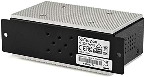 StarTech.com 7-Port USB 2.0 Hub - Metal Industrial USB-A Hub with ESD & 350W Surge Protection - Extended Operating Temp -40 to 185°F - Din Rail/Wall/Desk Mountable - USB Expander Hub, TAA
