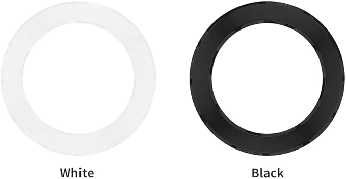 Sinjimoru for MagSafe Sticker, Magnetic Ring for Phone Case, Adaptor for MagSafe, 1000g Magnet Strength, Wireless Charging, M-Ring Plate White