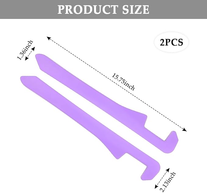 IHOTDER 2PCS Car Seat Gap Filler,Super Flexible Car Side Seat Gap Filler CCar interior Accessories,Universal Car Organizer Between Seats for Tightly Filling Seat Gaps (Purple/2PCS)…