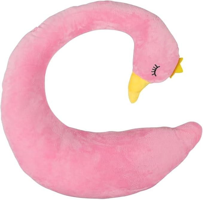 Car Travel Pillow for Kids Car Seat Pillow Cute Cartoon Travel Pillow Cushion Breathable Head and Body Support Pillow for Sleeping Travel Neck Rest Car Seat Pillow Long Journey&Road Trip
