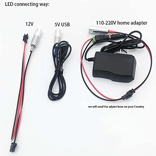 2mm 5meters Car Home LED Ambient Plastic Optic Fiber Light Source Kit Tool Free (5V USB,Red)