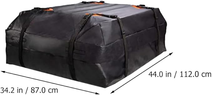 Waterproof Car Roof Cargo Bag 420d Oxford Fabric Auto Rooftop Carrier Large Capacity Dustproof Sunproof Storage for Travel and Outdoor Vehicle Use