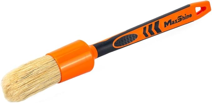 Maxshine Large #14 Universal Detailing Brush – Classic Boar’s Hair Bristles, Soft & Durable – Professional Brush for Interior, Exterior, Leather Seats, Engine Bay & Wheels