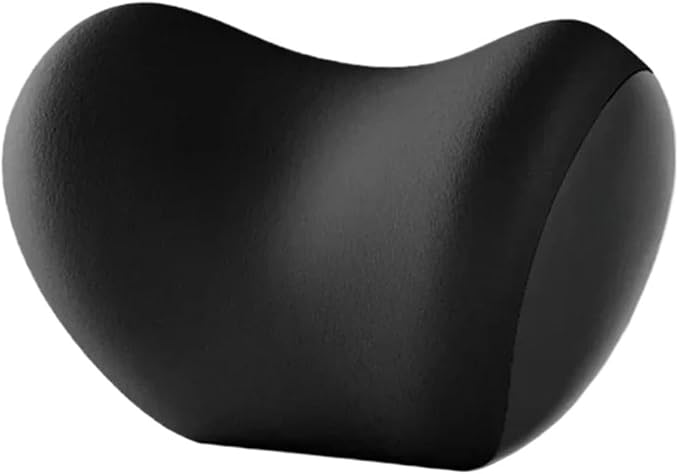 Memory Foam Car Neck Pillow - Soft fit for Seat Headrest & Lumbar Support Cushion(Black 1set)