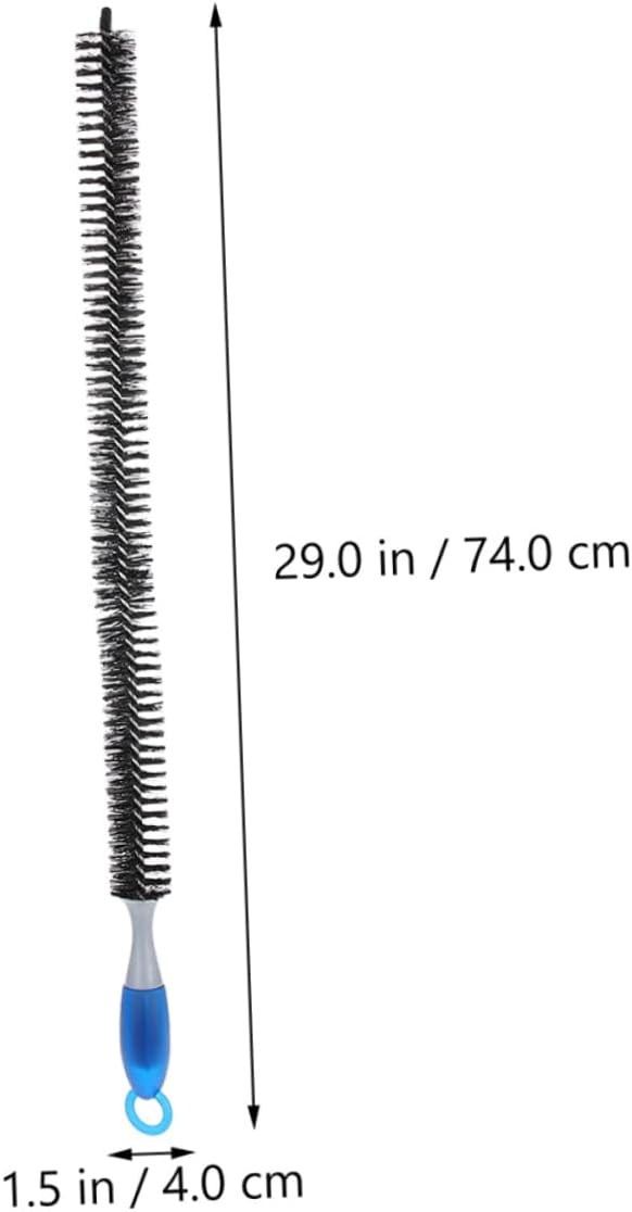 Happyyami 2pcs Dryer Vent Cleaner Brush Tool Professional Long Handle Flexible Brush Head for Engine Fridge Coil Cleaning