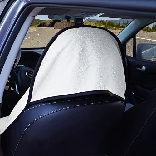 Car Seat Covers 1 Pack White Waterproof Towel Car Seat Cover Universal Fit for Most Trucks SUV Fitness Athletes Pets Gym and Water Sport
