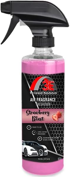 3E Air Freshener Strawberry Blast Scent and Odor Eliminator Premium Smell Fragrance Premium Smell, and Odor Eliminator, 16 oz Made in the USA