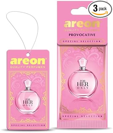 AREON Provocative SS08 – Luxury Custom Car Hanging Air Freshener for HER (pack of 3)