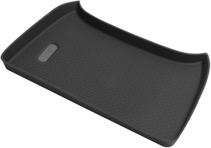 LUWU 2026 Crosstrek Wireless Charging Anti-Slip Mat Compatible with 2024 2025 2026 Crosstrek Accessories Silicone Protective Pad Liner Protective Pad Center Console Phone Charger Liner Mat Black