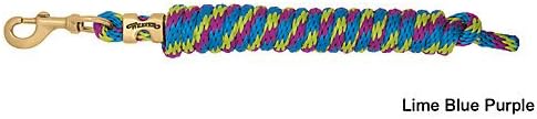 Weaver Equine Performance Lead Rope, Long Horse Lead Rope with Quick Halter Attachment, Soft Comfort Grip, Barn Horse Tack for Daily Use & Showing