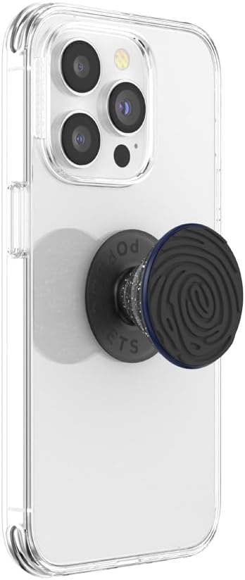 PopSockets Adhesive Phone Grip, Holder, Phone Stand, Black - Imprint Black