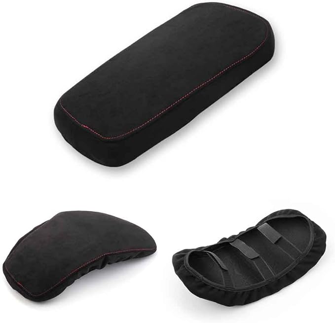Armrest Box Cover Center Console Pad Waterproof Memory Foam Armrest Cushion Covers Compatible with KIA Stinger 2018-2023-Black