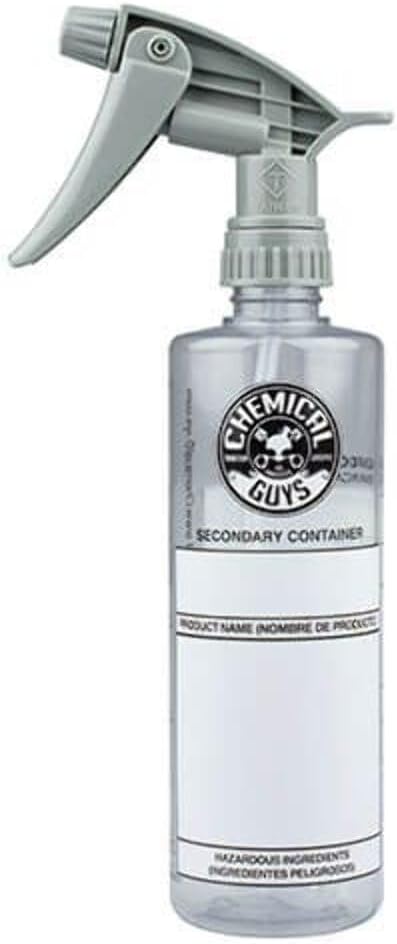 Chemical Guys ACC151 Secondary Container Dilution Bottle with Heavy Duty Sprayer, 16 oz., 1 Pack