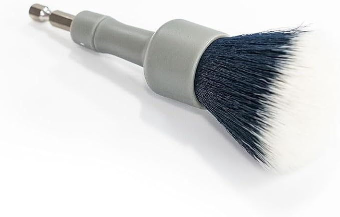 Detail Factory - Medium Domed Drill Brush - Soft Bristle Drill Brush Attachment for Curved Surfaces & Car Detailing