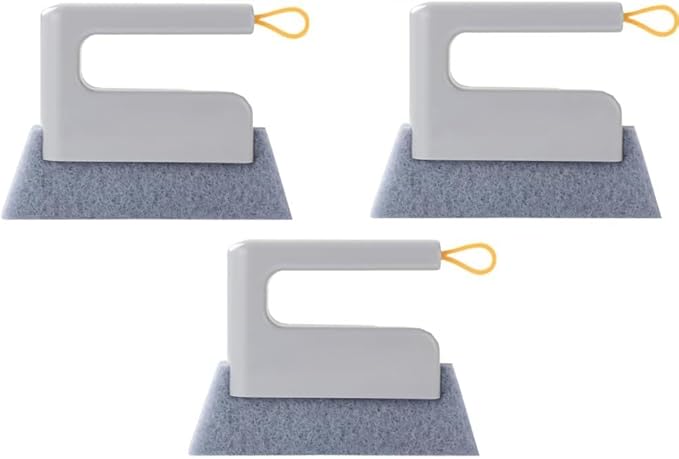 Magic Window Track Cleaner, 2026 Upgraded Handheld Cleaning Brush Set, Creative Cleaner Brushes Tools for Window lides Gaps, Sliding Door Track, Tile Lines Shutter Car Vents (3pcs Grey)
