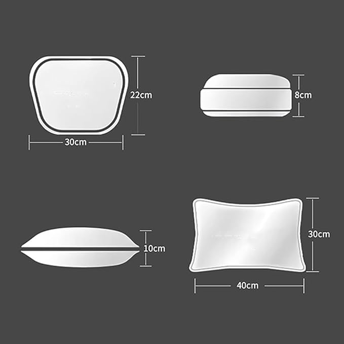 Car Headrest Pillow for Mercedes Benz GLS/AMG X167 X166 SUV 5-Seats Car Seat Lumbar Pillow Car Headrest Pillow Car Seat Neck Break Cushion Head Support Rest Pillow Accessories