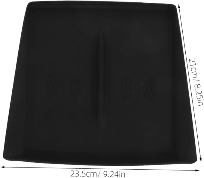 Alipis Anti-Skid Silicone Cordless Charging Mat for Center Console Wireless Charging Pad for Vehicle Interior Fits Model Non-Slip Dashboard Accessory Protection