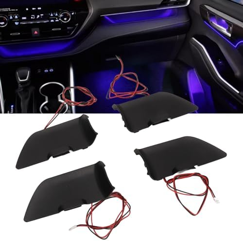 SUNGOOYUE Car LED Light Inner Door Handle Ambient Lighting Kit 2020 2021 2022 2023 2024 Easy Install Accessories, Blue‌