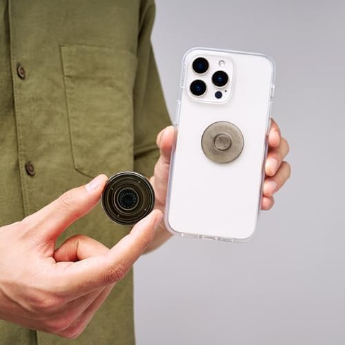 PopSockets Adhesive Phone Grip, Holder, Phone Stand, Black - Translucent Black Smoke