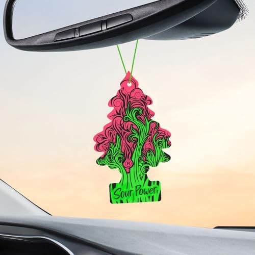 LITTLE TREES Car Air Freshener | Hanging Tree Provides Long Lasting Scent for Auto and Home | 24 Air Fresheners |Sour Pour