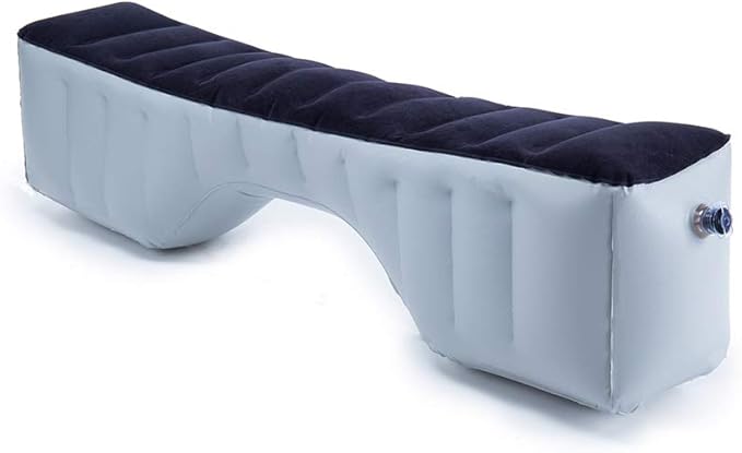 FMS Car Travel Inflatable Mattress Back Seat Gap Pad Mattress Air Bed Cushion Camping Air Couch (Blue)