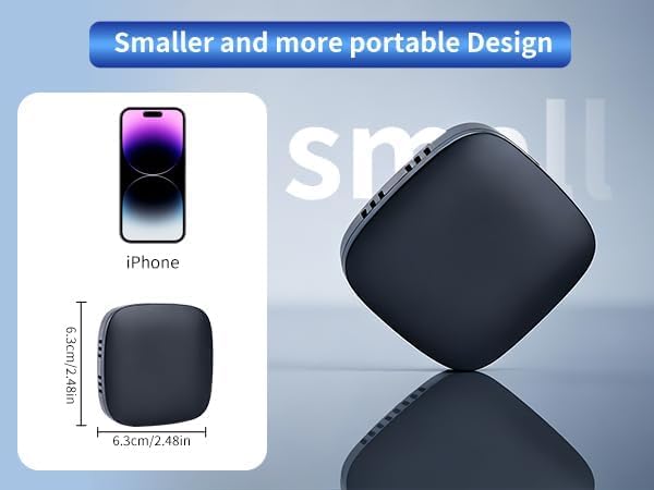 3 in 1 Wireless CarPlay Auto AI Box Lite for Factory Wired CarPlay Cars, Supports Android 10.0 System+ Wireless Carplay + Android Auto, TF Card U Disk, Plug & Play, Easy Setup