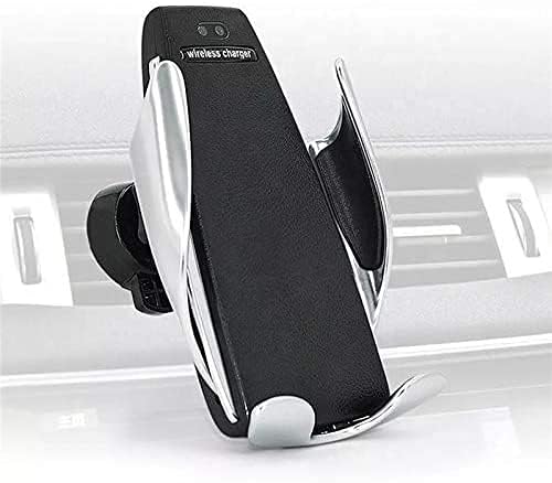 Automatic Clamping Cell Phone Mount Holder for Car Air Vent | Wireless & Fast Charging | Infrared Smart Sensors | Compatible with Qi Devices, iPhone 8/Samsung S6 or Later Models (Black, 10W)