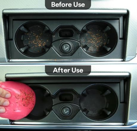 SOLASTA Car Cleaning Gel Car Putty Car Cleaning Kit Car Interior Cleaner Slime Car Cleaning Supplies Auto Detailing Tools Car Accessories Car Gifts for Women Men Keyboard Cleaner (Pink)